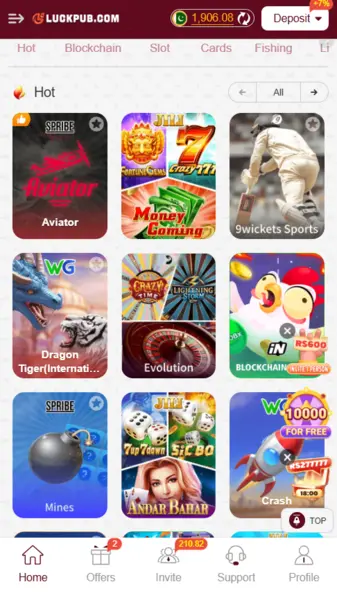 Luckpub Game App